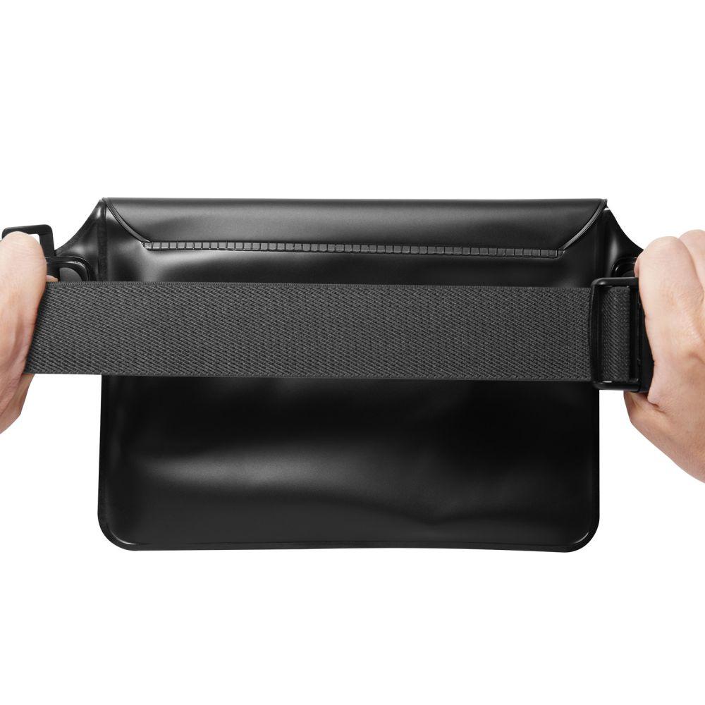 Spigen Aqua Shield A620 Waterproof Waist Bag Set (2 Pack) - Black, IPX8 Rated