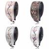 Retro French Embroidered Flower Headdress Hair  Wide-Edged Headband Classic Toothed Non-Slip Headband Hair Bands for Women