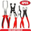 4PCS Hose Clamp Pliers, Car Oil Pipe Separation Pliers, Filter Clamp Pliers, Professional Auto Repair Tools, Labor-Saving Design
