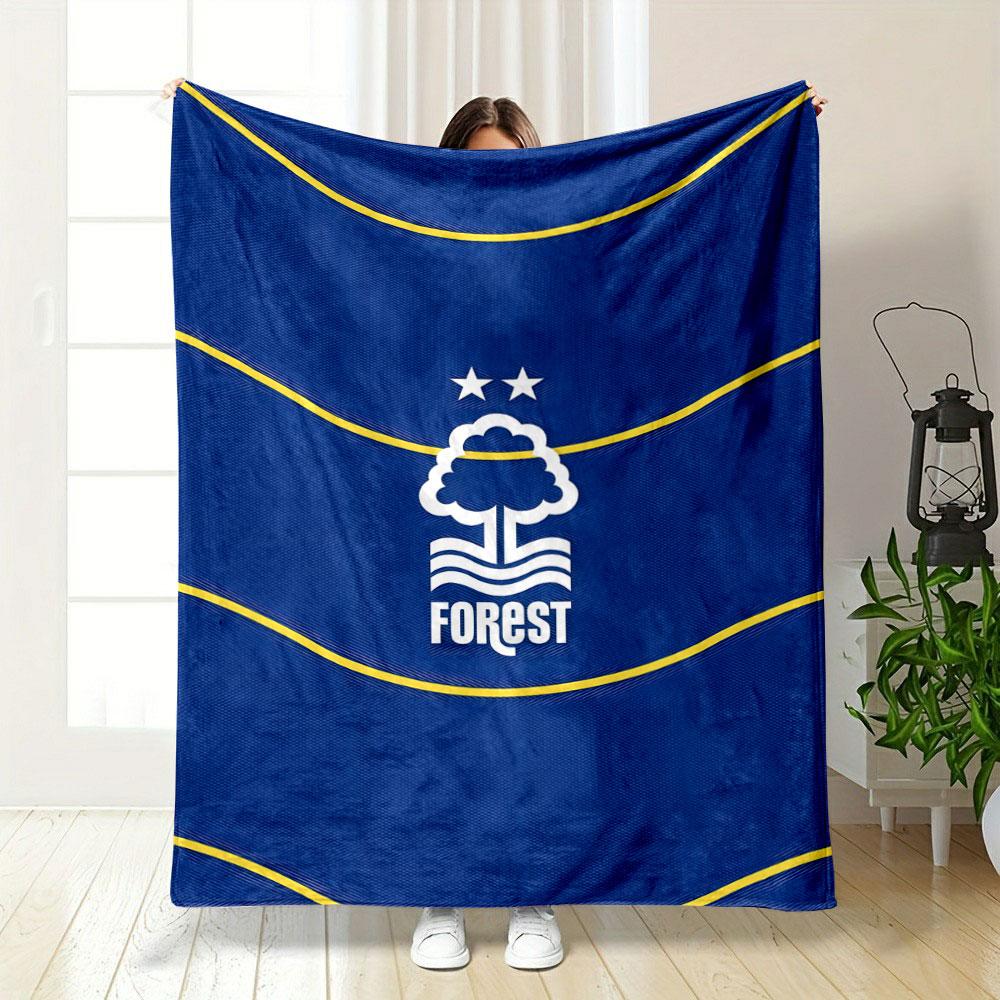 Blue Forest Logo Blanket Design print blanket soft and cozy perfect for the living room bed sofa or a nap,gift