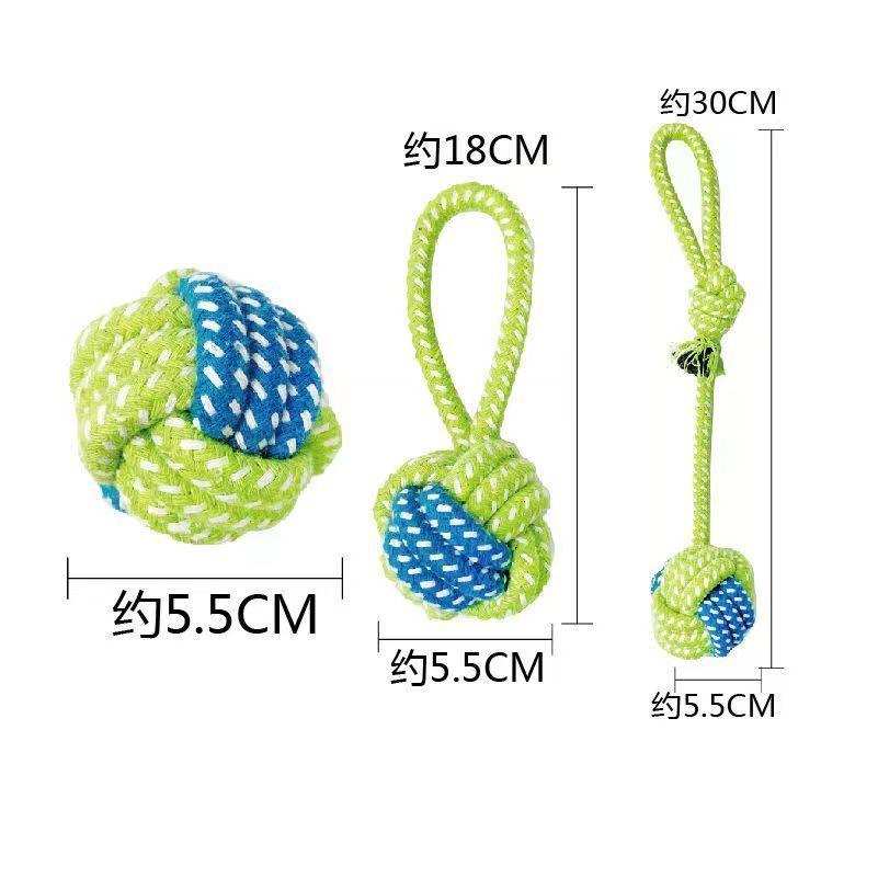 

Набор игрушек для собак, молярная веревка, жевательная игрушка, устойчивая к укусам, для щенков, забавные интерактивные принадлежности для домашних животных, аксессуары для дрессировки, 3 шт.