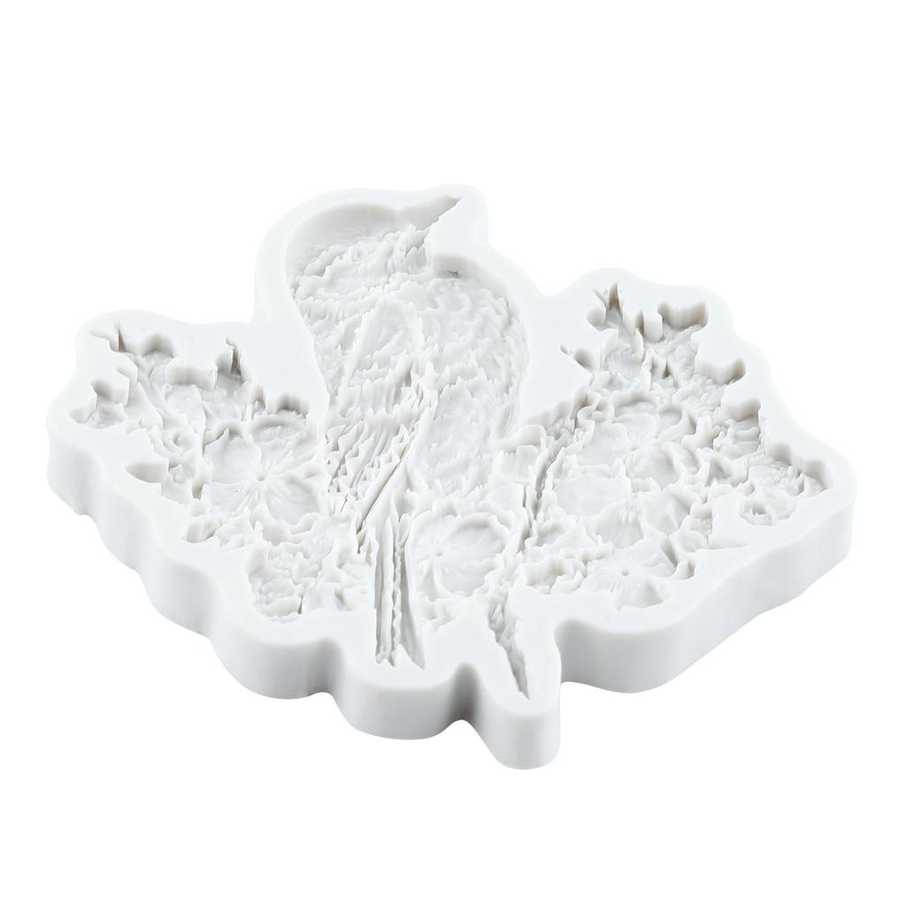 Molde de Silicone de Pássaro Moldes de Fondant de Pássaro Ferramentas para Decoração de Bolo Bolo Temático Sobremesa Decorada Molde de Doce de Chocolate