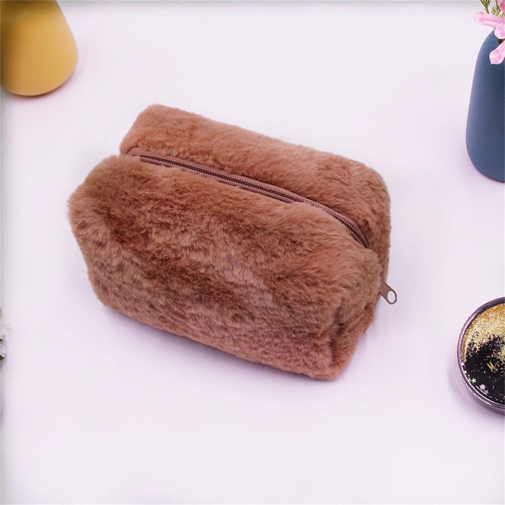 Soft Plush Makeup Pouch With Comfortable Feel Easy Storage Solution for Beauty Fashion Enthusiasts and Quality Seekers