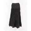 Specchio Rose Pleated Woven Long Skirt 441 244