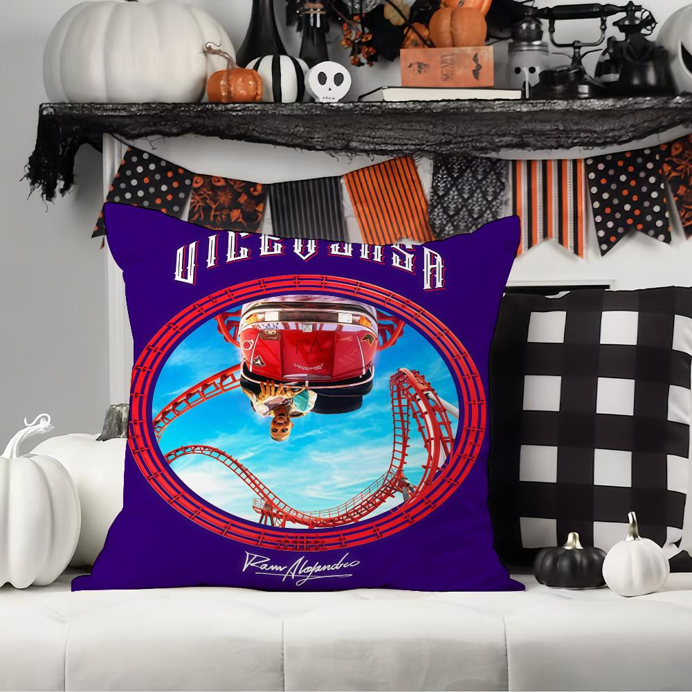 Singer R-Rauw A-Alejan D-Dro Pillow Case Office Cushions Suitable For Sofa Car Bedroom Decorative Cushion Cover