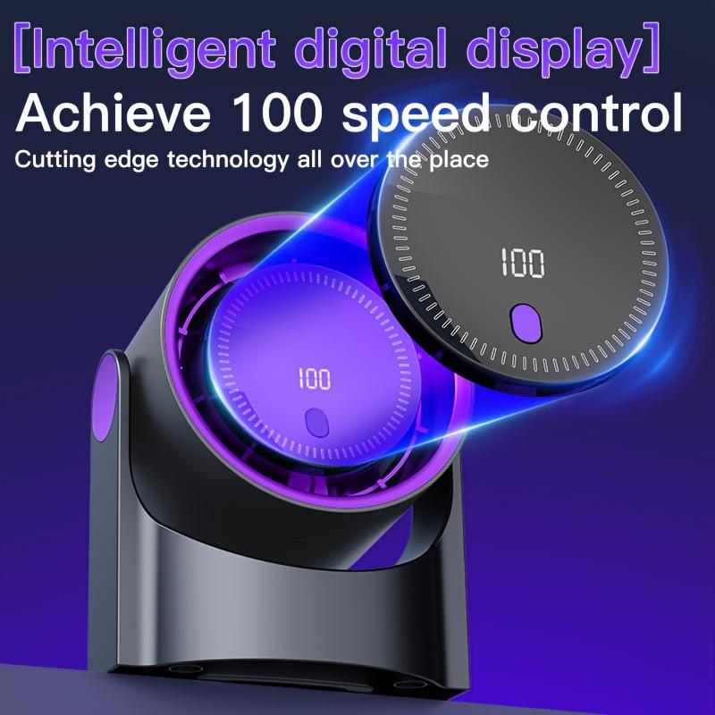 100 Speed Desktop Fan Smart Circulator USB Charging 3 Mode Timing 180°Adjustable Electric Fans Portable Ultra Quiet Wall Hanging