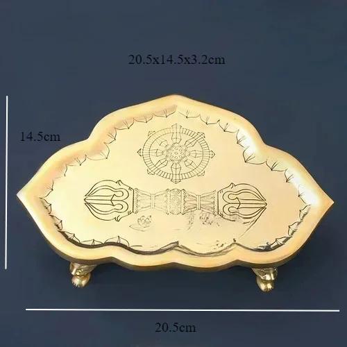 Brązowe naczynia buddyjskie i taoistyczne wykonane z mosiądzu modlitwa rekwizyty zaklęć Laska Berło wazon ofiara