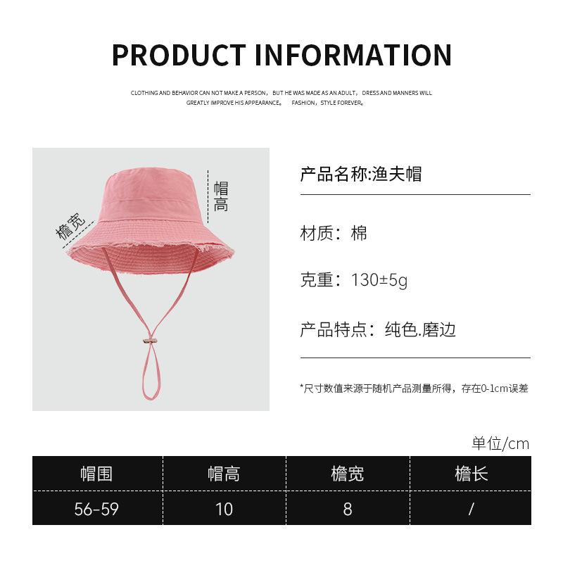 Foldable casual sunscreen cap pink dopamine sunshade basin hat women