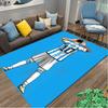 1pc Area Rug Appropriate for Office, Football Star Messi Carpet, Versatile Printed Chair Rug, Durable Home Sofa Carpet