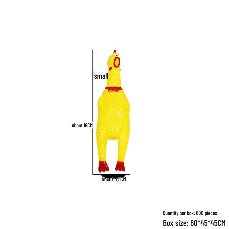 Пищащая Кричащая Курица Игрушка для Собак - Прочная, Жевательная и Издающая Звук