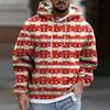 Merry Christmas Santa Claus Graphic Hoodie For Men 3D Printed Pullover Hooded Sweatshirt Tops Long Sleeve Hoodies