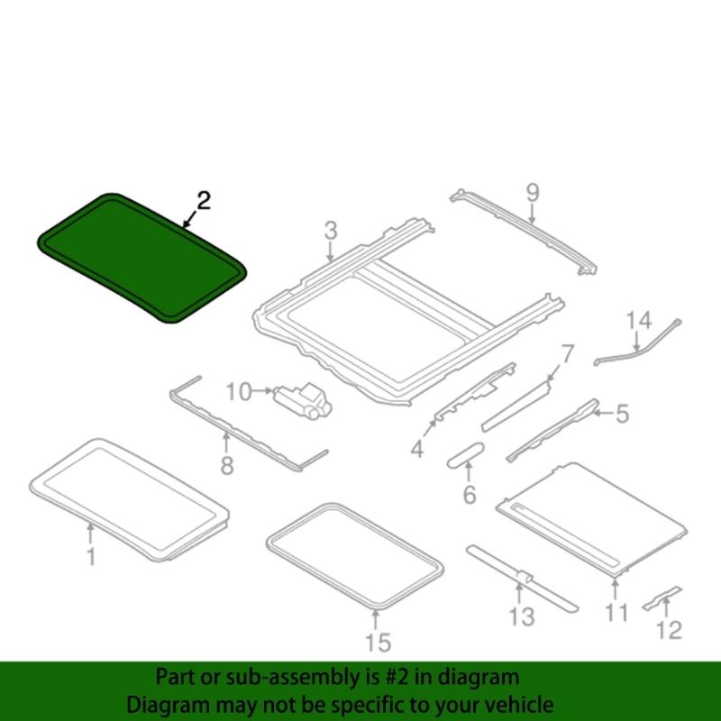 Anti Aging Sunroof Seal Strips Noise Reduction Weather Resistant Sealing 54137344553 Replacement for F20 F22 F87 F32 F36