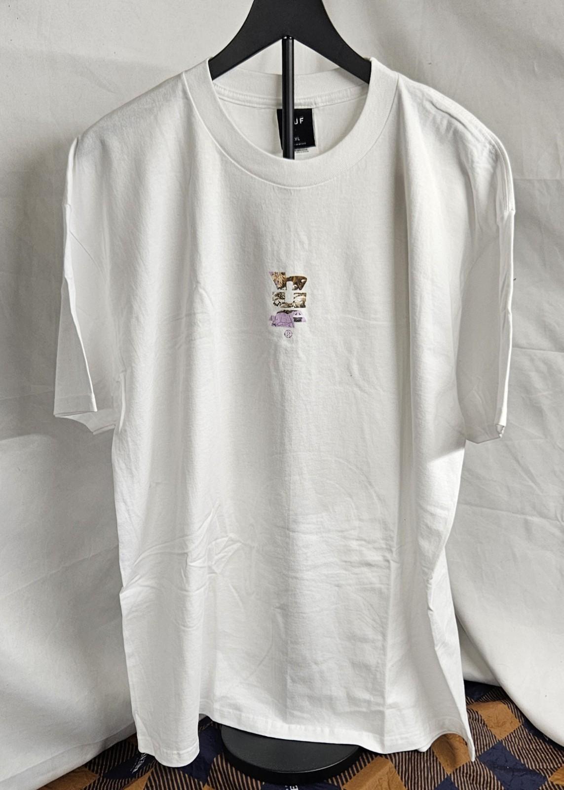 Men s HUF Realtree Colab Megablast Sizes Large & XL White Unisex T-Shirt L