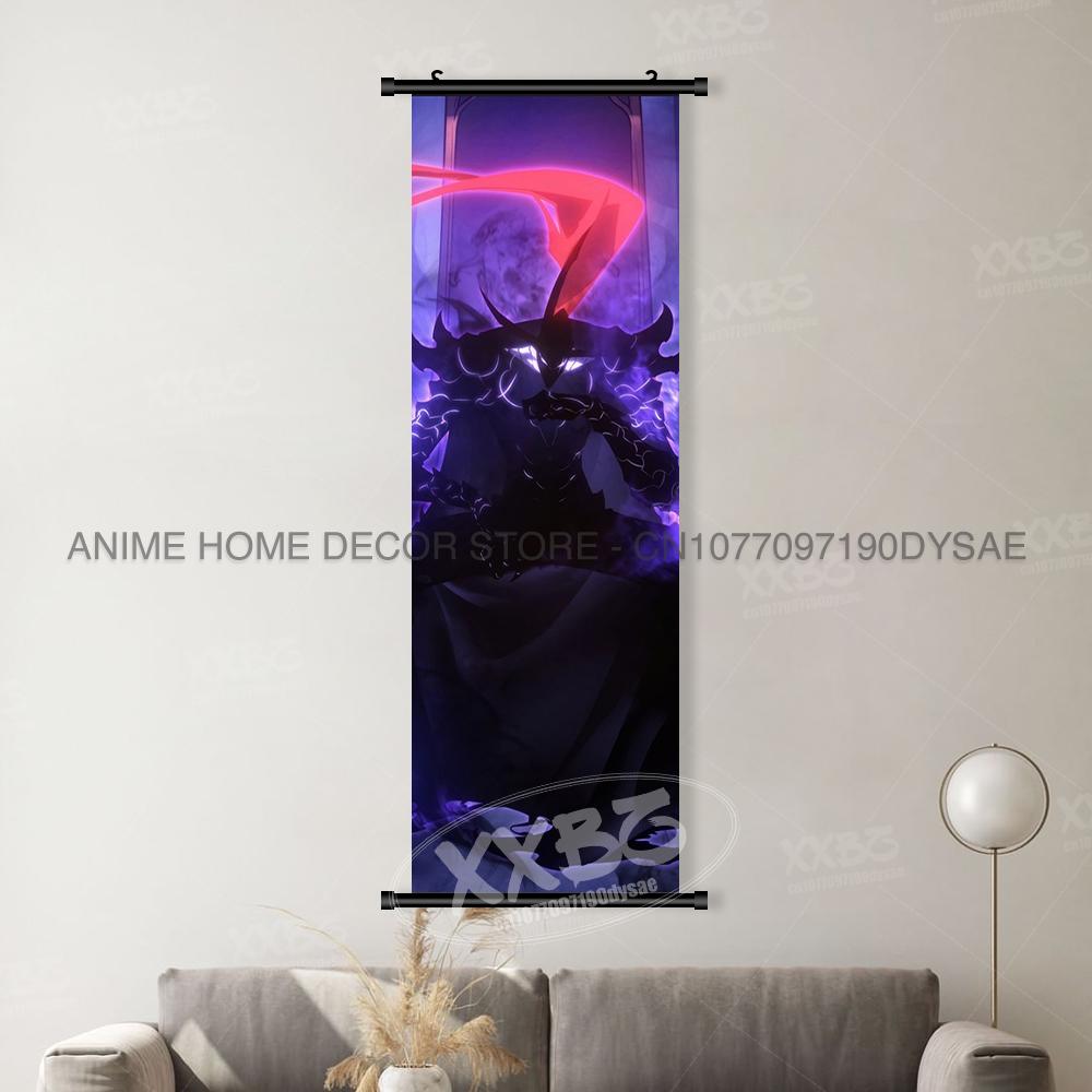 Solo Leveling Huisdecoratie Muurkunst Schilderijen Anime Figuren Seong Jin Woo Hangend Schilderij Print Canvas Kamer Poster (as the picture,30x90cm(12x36inch))