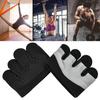 1 Paire Gants de Fitness Épaissis Perméables à la Sueur Anti-callosités Antidérapants Résistants à la Friction Quatre Doigts Gants d'Entraînement d'Haltérophilie Fourniture d'Extérieur