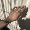 The Tide Cool Ring Set Female Korean Ring Ring Net Red Jewelry Not Fade Color Ring Cold Wind Hip Hop Index Finger Ring