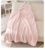 Hooded Coral Fleece Baby Bath Towel Cape - Quick-Dry, Absorbent Swimwear for Children
