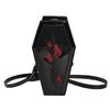 Women Coffin Satchel Purse Novelty Gothic Crossbody Bag Versatile Rose Crossbody Pouch Gothic Coin Purse Halloween Gift