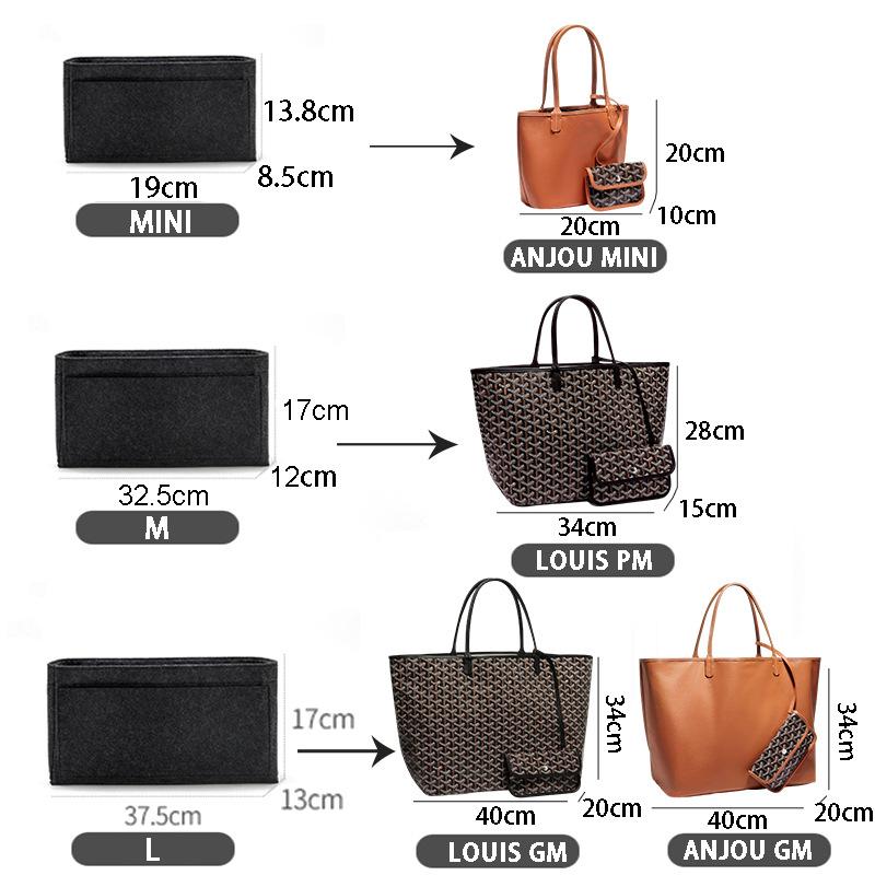 Backpack Organizer Insert Fits Goyard Saint Leger Bag Large Tote Shaper Liner Inner Purse Divider Laptop Compartment Protector