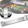 LMETJMA Stainless Steel Griddle Spatula Stand Grill Barbecue Tool Rack Hold Rack Griddle Accessories Holder Clip JT44