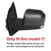 For Ford F150 F-150 2015- Car Sticker Rearview Side Mirror Cover Wing Cap Exterior Door Rear View Case Trim Carbon Look