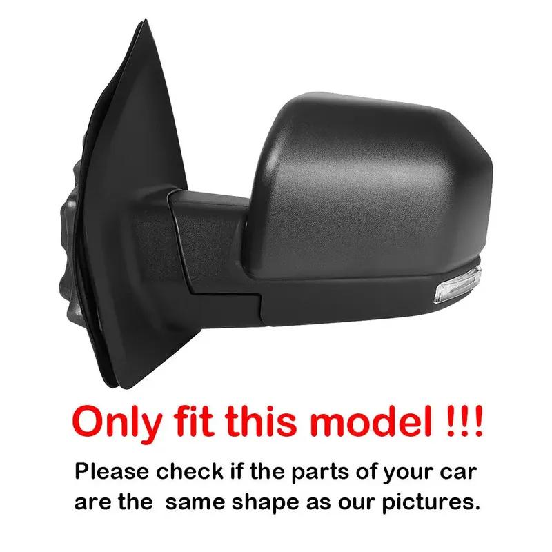 For Ford F150 F-150 2015- Car Sticker Rearview Side Mirror Cover Wing Cap Exterior Door Rear View Case Trim Carbon Look
