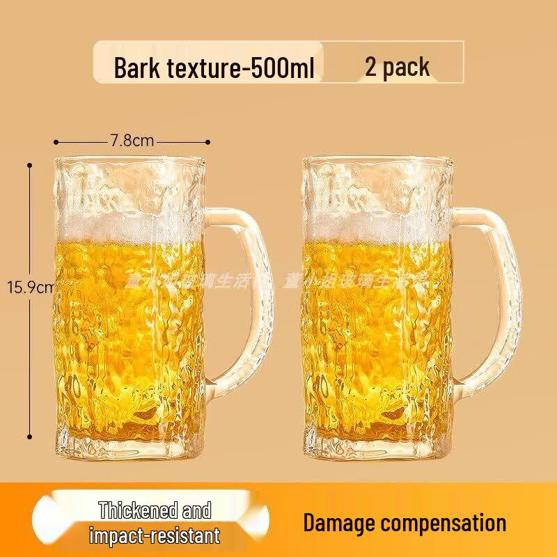 Qiwei Tempered Glass Mug with Handle
