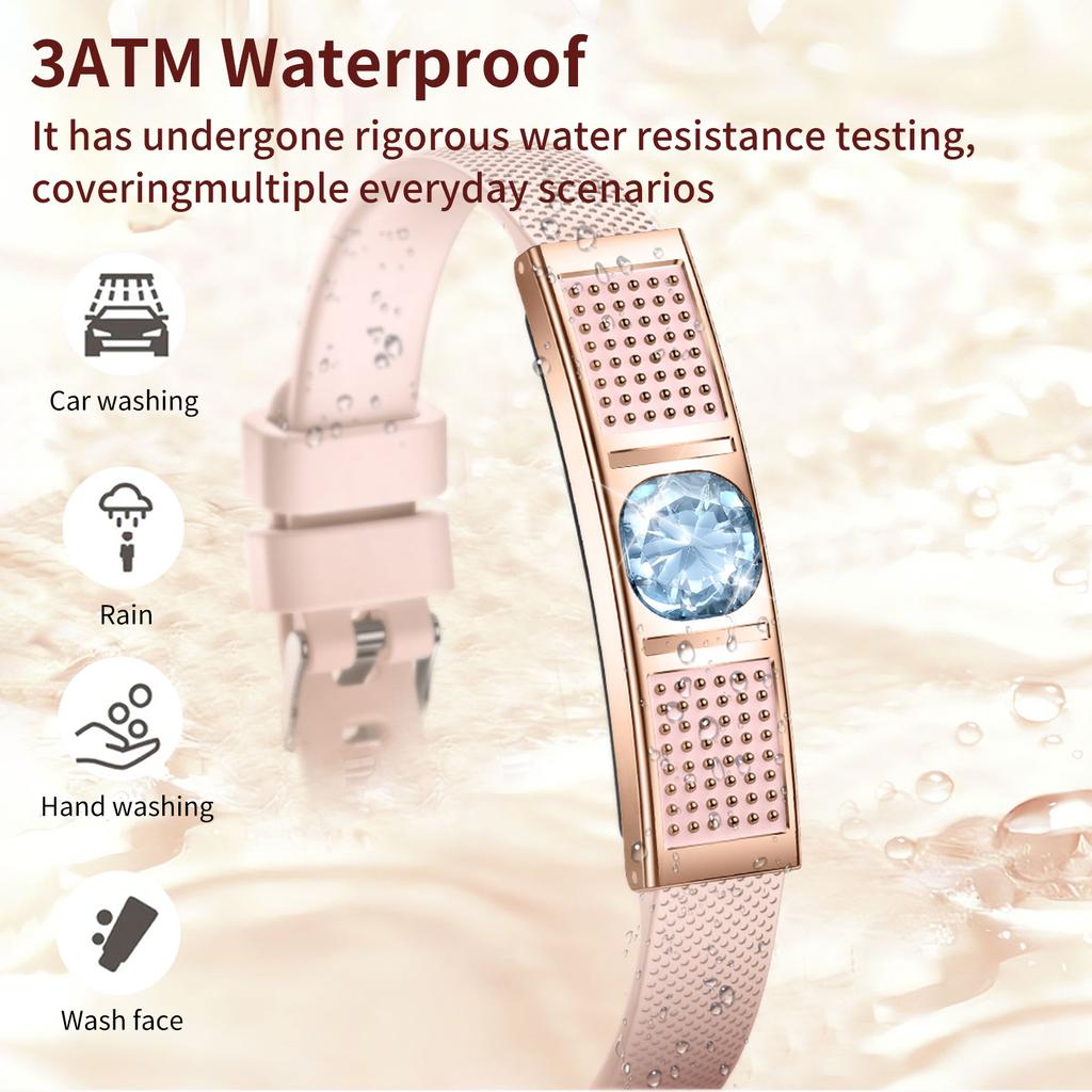 Smart Bracelet for Women Heart Rate Blood Oxygen Monitor Sport Fitness Tracker Step Counting Waterproof Fashion Smart Wristband