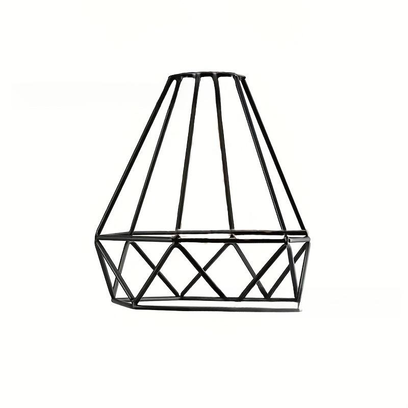 Retro DIY Iron Lampshade Light Guard Iron Bell E27 Bulb Proetctor Ceiling Hanging Lamp Cover Metal Wire Cage Industrial Style