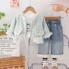 Kids Casual Long-Sleeve Set, Comfortable Daily Wear Outfits