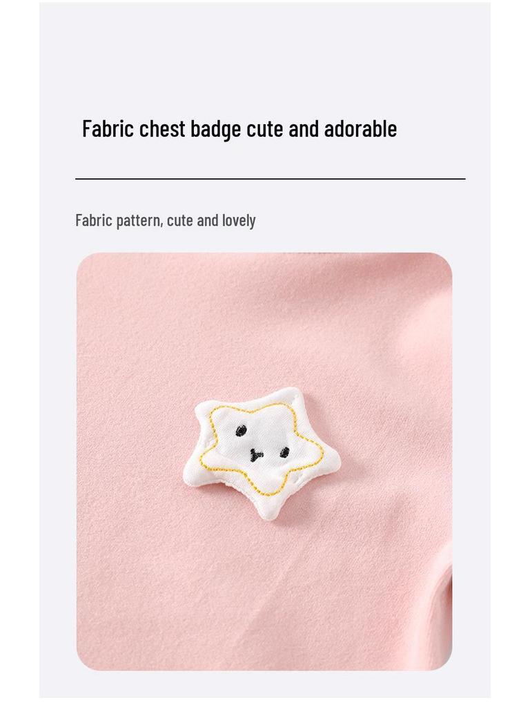 High-Waisted Baby Plush Long Johns Set - Warm Autumn/Winter Underwear for Boys & Girls