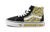 Mooneyes X SK8 Casual High Top Skateboard Shoes Black White Yellow Children Aged 3 7 Years Old VN0A5DXNY23