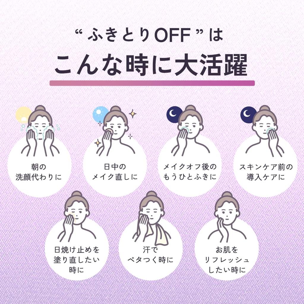 LuLuLun LuLuPaD Wipe-Off Toner Pads, 50 Sheets, Moisturizing Wipe-Off Toner Pads