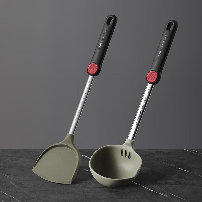 COOKER KING Non-Stick Pan Silicone Spatula and Scoop Set