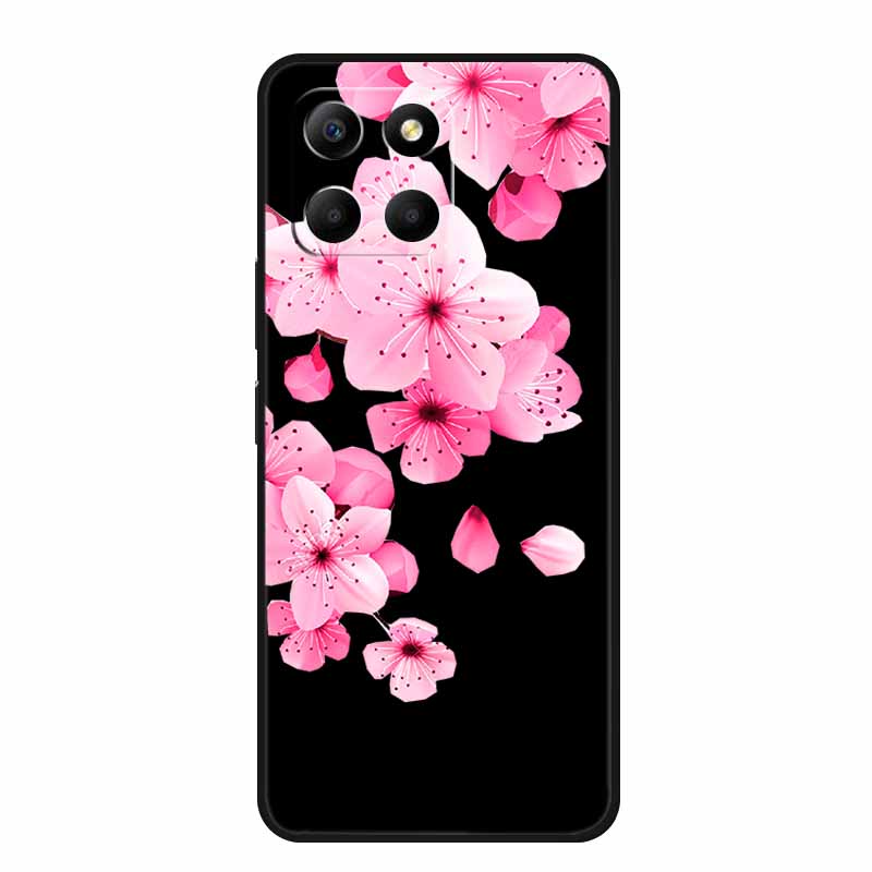 Cartoon Case For Honor X7c X8c X8b X5b Plus Play 9A X6b X6c Phone Case X 8 7 6 C Coque Cute Cat Black Silicone Soft Back Cover