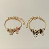Fashion Alloy Butterfly Crystal Bracelet For Women And Men Gift Jewelry