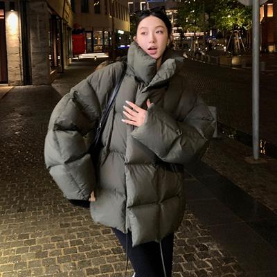 Neue Winter Stehkragen Baumwollkleidung Damenmode Locker Kurzes Design Verdickte Warme Jacke