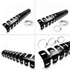 Motorcycle Exhaust Pipe Heat Shield Cover Aluminum Alloy Black 61cm