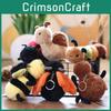 Insect Collection Plush Toy For Kids With Pp Cotton Filling And Keyring Accessory