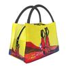 African Elements Pattern Insulated Lunch Bags Women Africa Culture Lunch Container for Outdoor Picnic Storage Meal Food Box