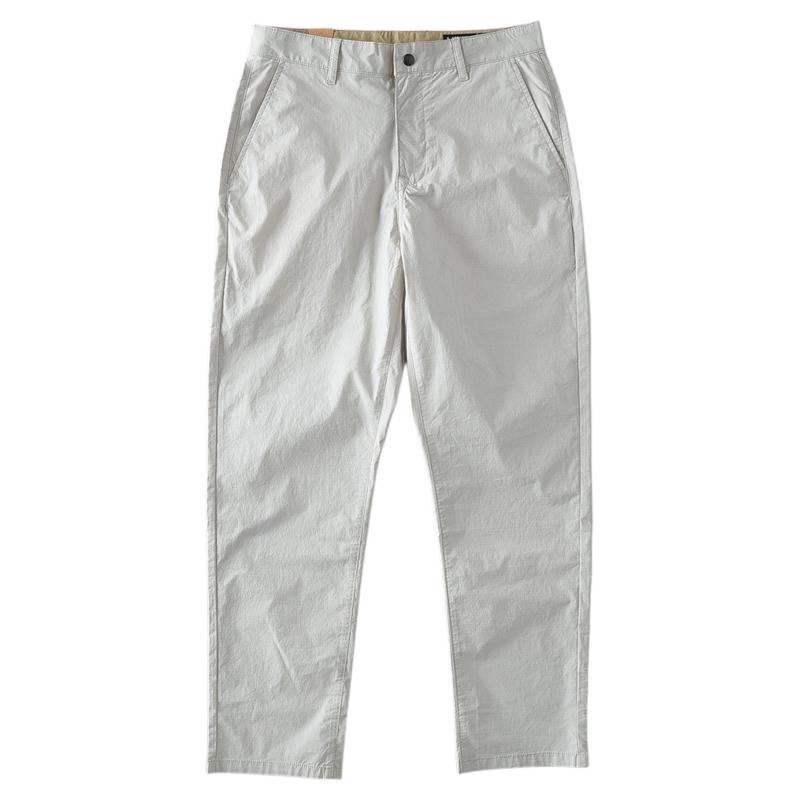 2025 Men's Summer Gray Elastic Straight-Leg Quick-Dry Casual Pants