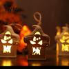 Party Hanging Decor Halloween Light Up Tombstone Ornaments, Spooky Small Graveyard Decoration with Home LED for Haunted House, Indoor Durable Plastic
