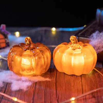 Mini Kristall Kürbis Figur Sammlerstück Künstlicher Kürbis Tischdekoration für Herbst Ernte Thanksgiving Halloween