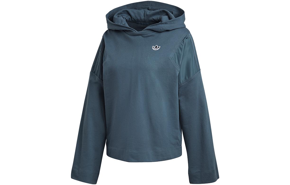 Adidas Originals Sweatshirts Women s Navy Blue Hooded Moderate Regular FU3856 M
