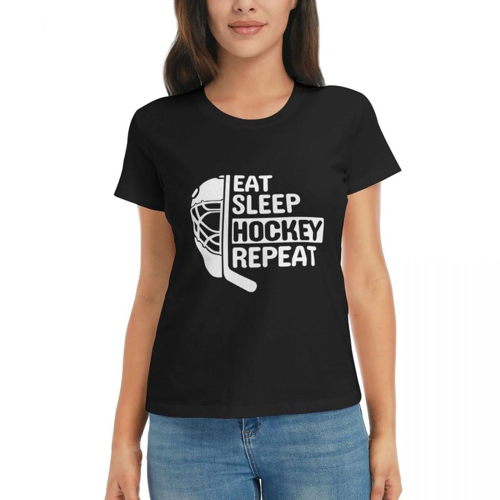 Women TShirt Funny Hockey Quote Hockey Quotes Summer Short Sleeve Tees Round Neck Cotton T Shirts Clothes Tops Streetwear