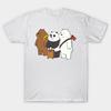 We Bare Bears Art Women T-Shirts Cotton Short Sleeve O Neck Lady Tshirt Clothing Personality Tee