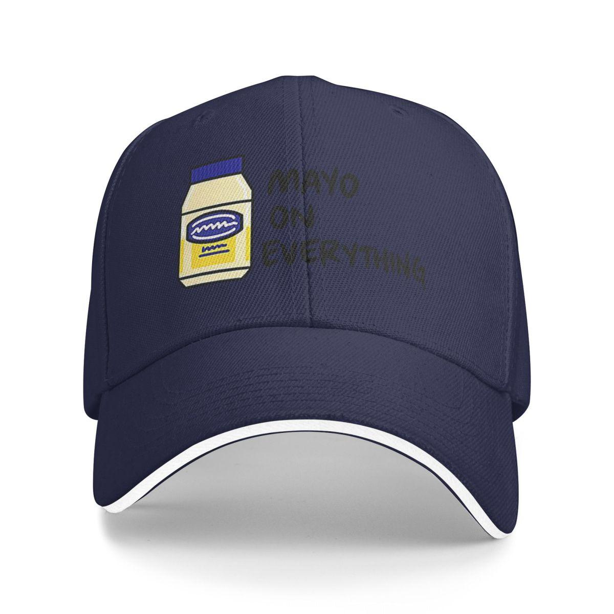 

Unisex Baseball Hats Mayo Mayonnaise On Everything Summer Sports Baseball Caps Hip Hop Cap Casquette Polychromatic Hats One Size
