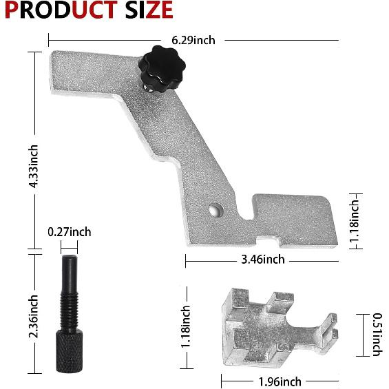 HZEL 3-teiliges Auto-Beruhigungs-Timing-Werkzeugsatz, Werkzeug zum Ersetzen von Motorteilen für 2,0L 2,3L Motoren für OEM-Nr. 303-507, 303-1521, 303-1565, Fahrzeug-Timing-Verriegelungszubehör,