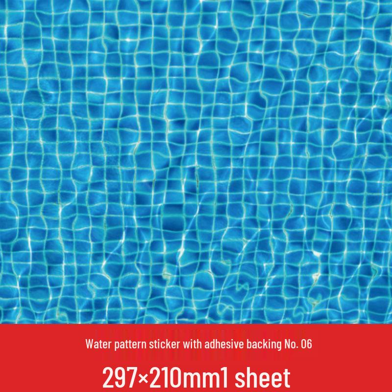 Crab Kingdom DIY Water Ripple Sticker for Micro-Landscape Models.