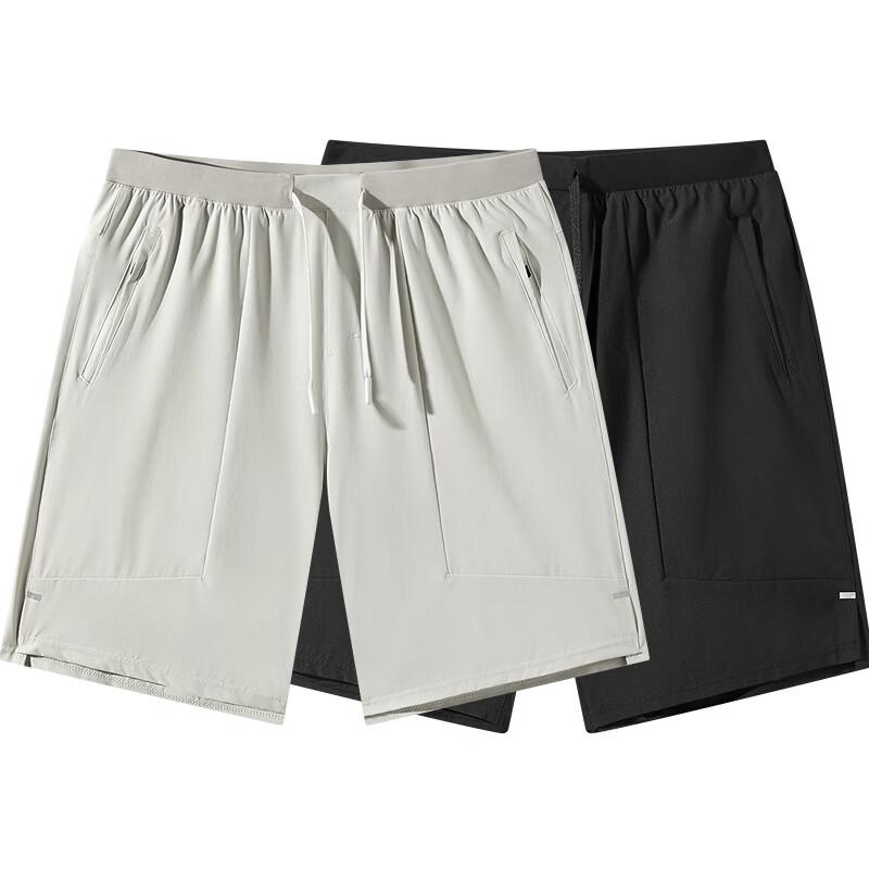 GXG Herren Einfache Cargoshorts in Unifarbe für Freizeit, Gerade geschnittene Shorts
